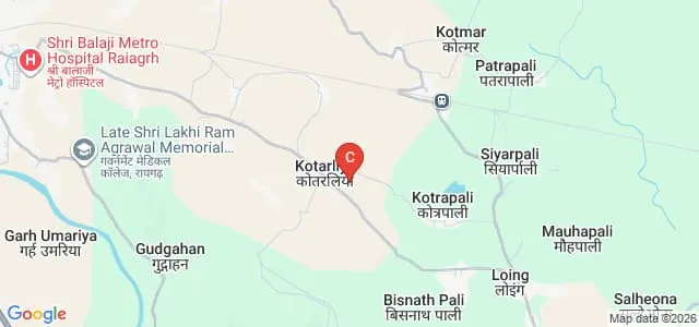 Raigarh College of Education, Raigarh Map