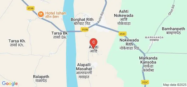 Shri Sadguru Saibaba Science and Commerce College, Ashti Map