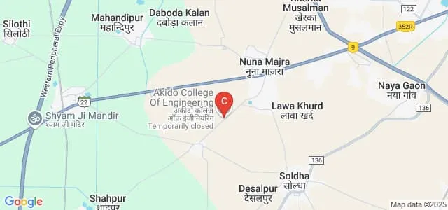 Akido College of Engineering, Bahadurgarh Map
