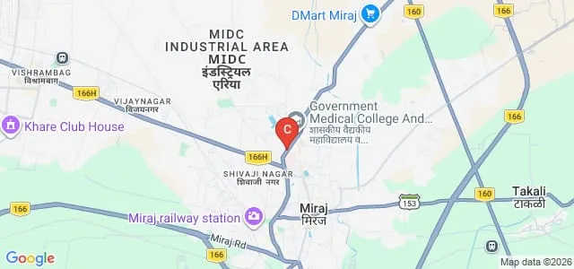 Shri Swami Vivekanand Shikshan Sanstha Institute of Pharmacy, Miraj Map