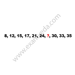Missing Number Finding mcq question image Missing Number Finding mcq question image