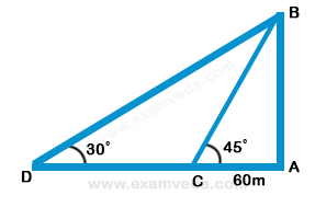 Height and Distance mcq solution image Height and Distance mcq solution image