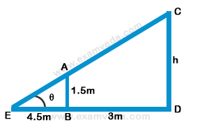 Height and Distance mcq solution image