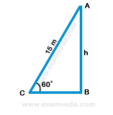 Height and Distance mcq solution image