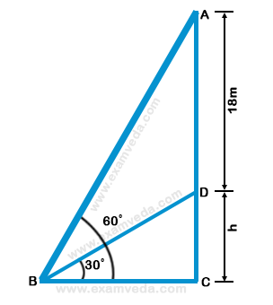 Height and Distance mcq solution image Height and Distance mcq solution image