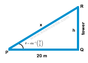 Height and Distance mcq solution image