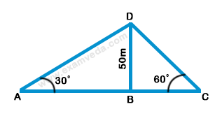 Height and Distance mcq solution image