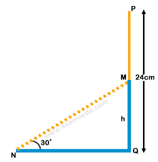 Height and Distance mcq solution image