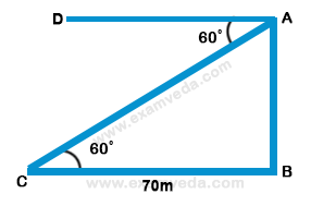 Height and Distance mcq solution image