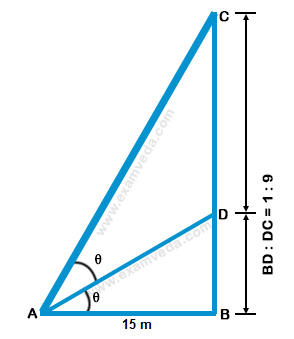 Height and Distance mcq solution image