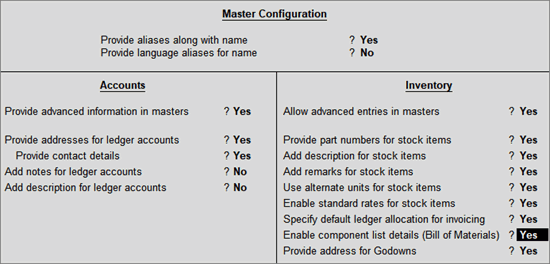 Tally mcq solution image